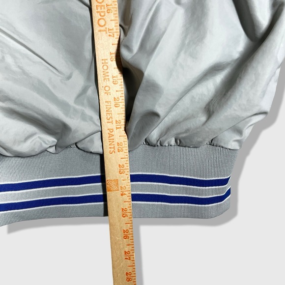 Dunbrooke Varsity Jacket Mens M Gray NIBCO Corporate Bomber Vintage 80s - Picture 6 of 7